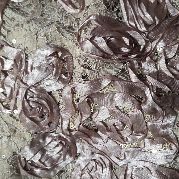 Alex Evenings Beige Floral Midi Dress - Picture 6 of 7